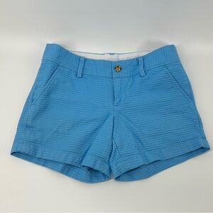 Lilly Pulitzer The Callahan Blue Textured Women's Shorts Size 2